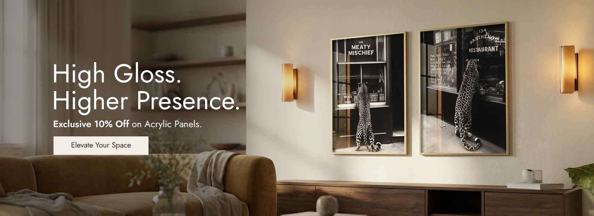 Fashion and Glam Home Wall Art Set.