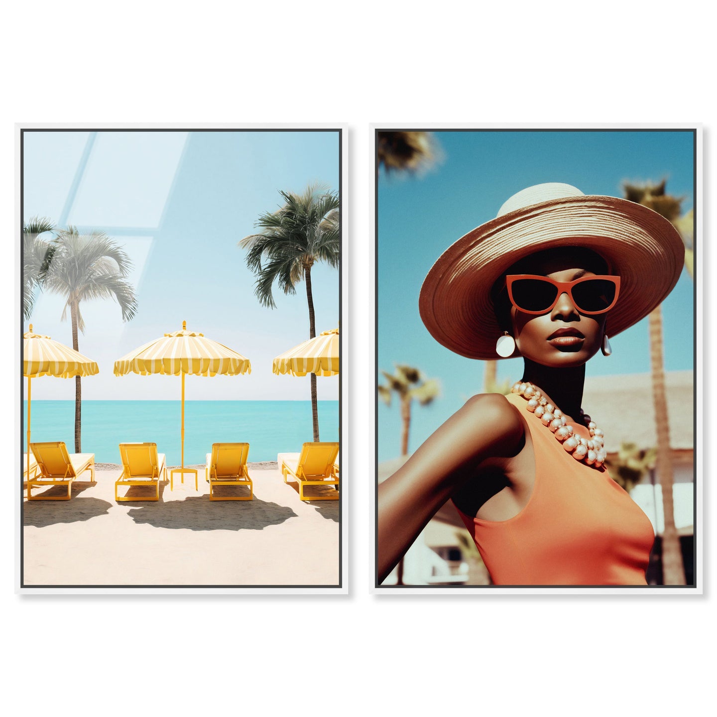 Yellow Spring Lounging - 2 Piece Set