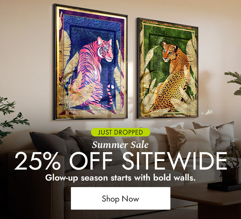 Tropical wall art set