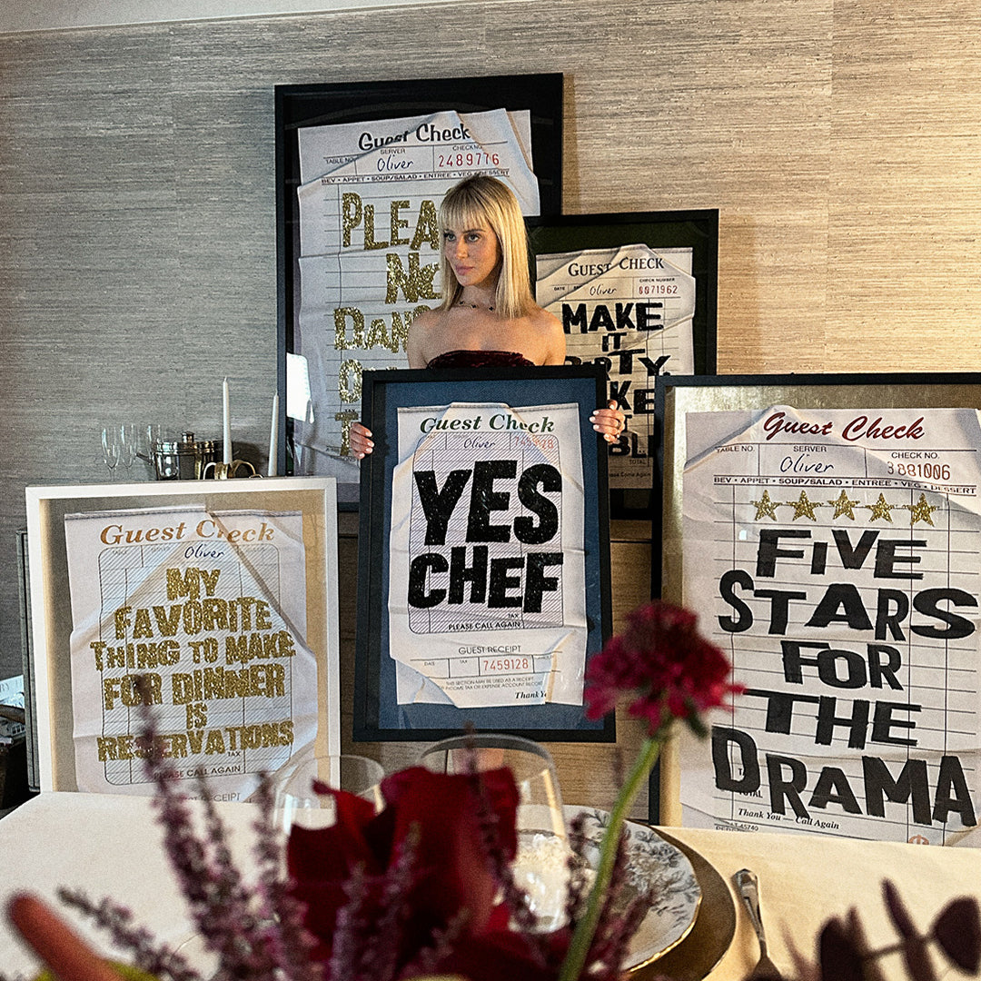 Check Please Redux | Limited Edition Luxury Art by Oliver Gal