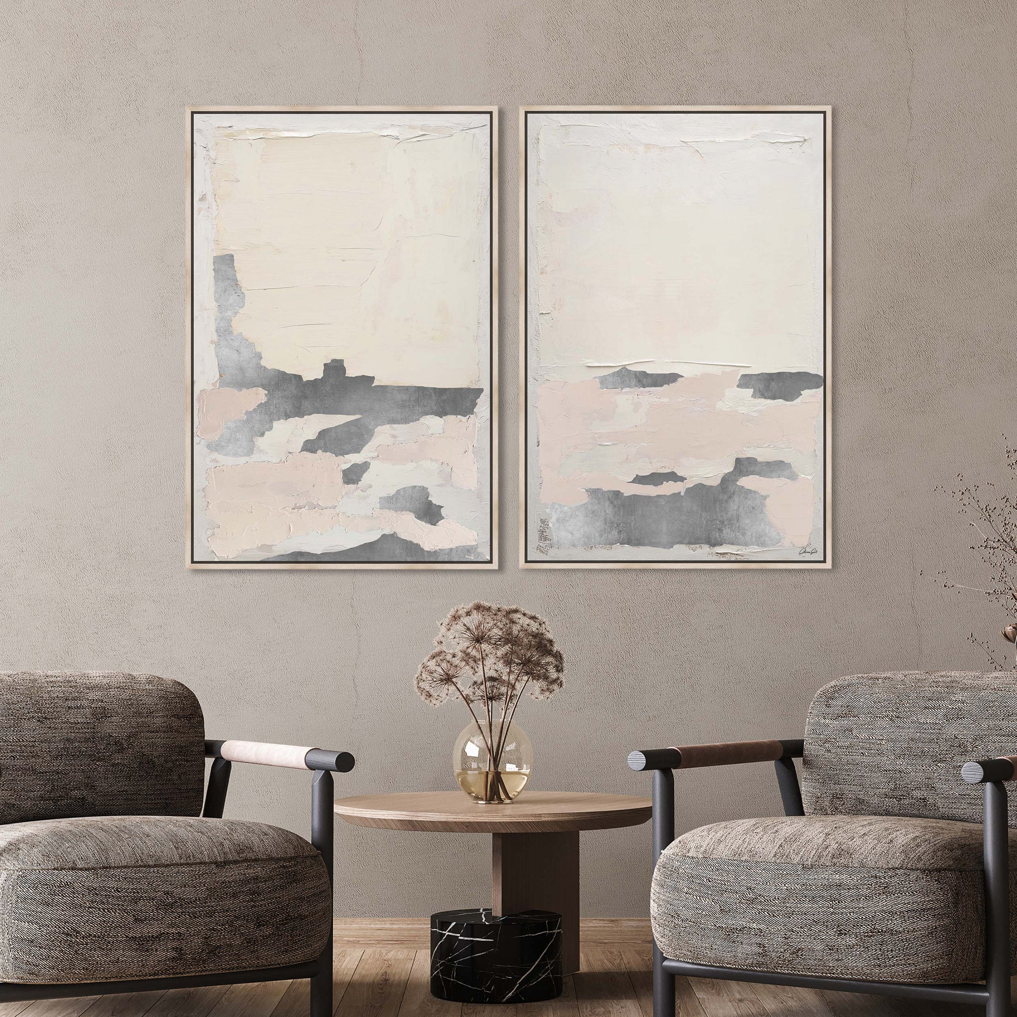 Wallborn - With Impasto and Silver Leaf - Set