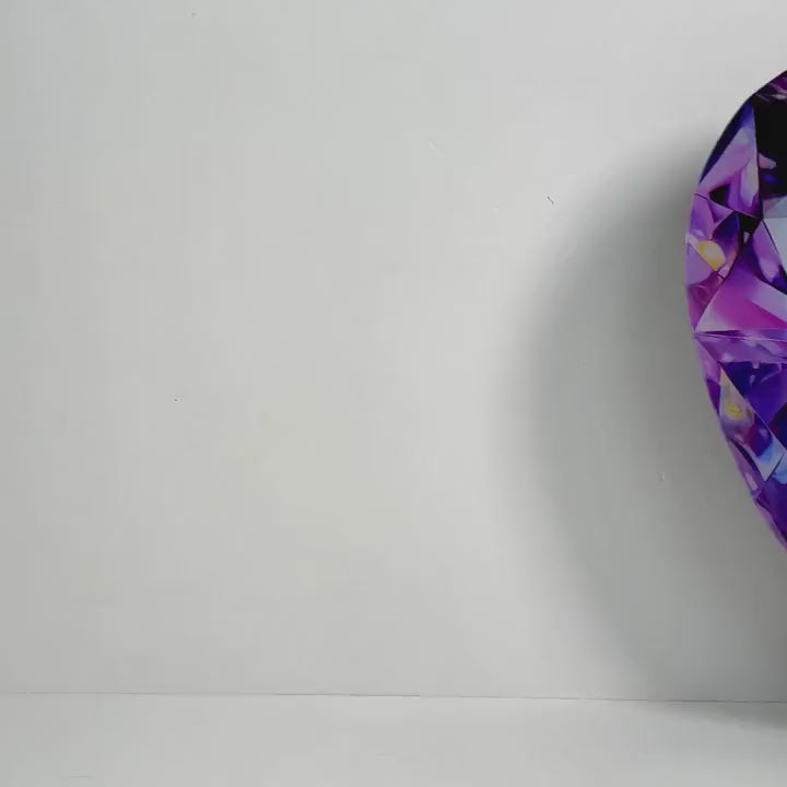 Heart gemstone artwork demonstration video