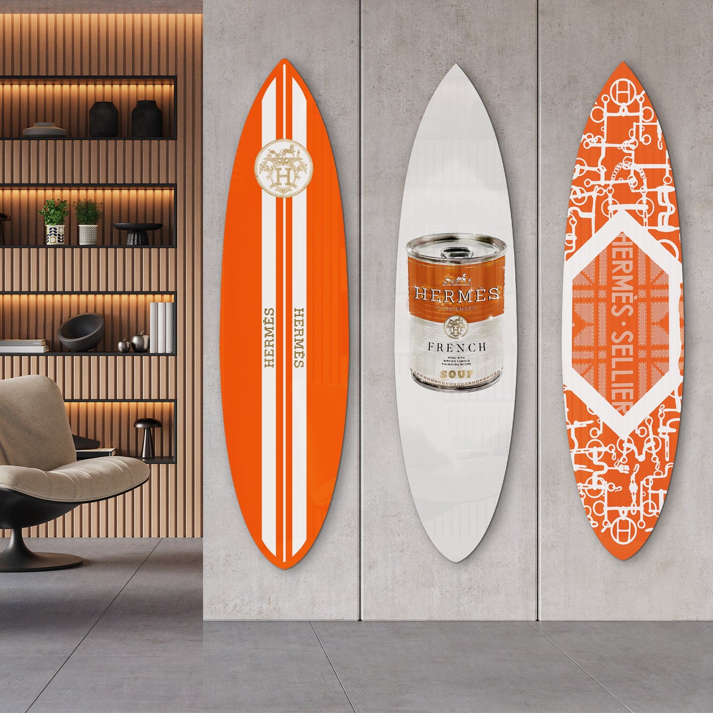 Soup du Chic | Surfboard Gallery Wall