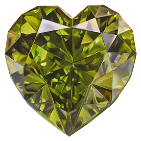 Citron Heart Gem
