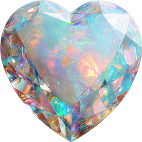 Opal Heart Gem