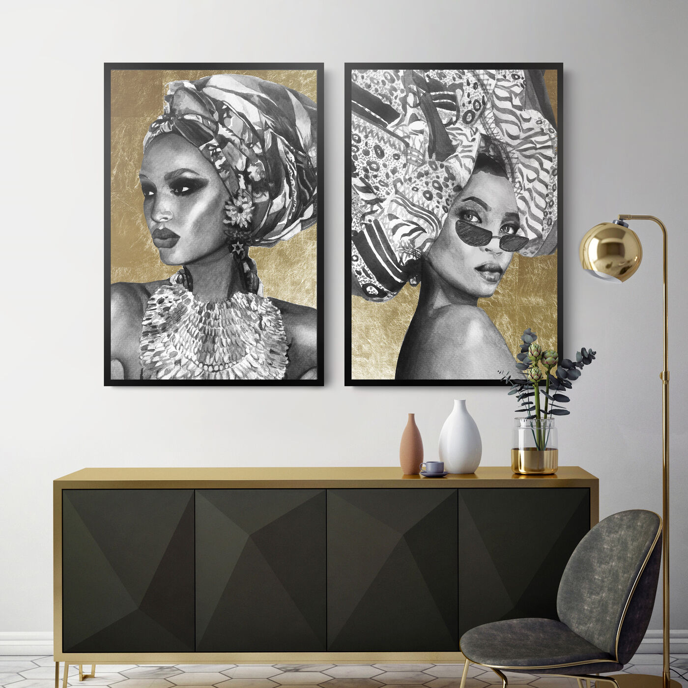 Gold Goddesses | Gallery Wall Set