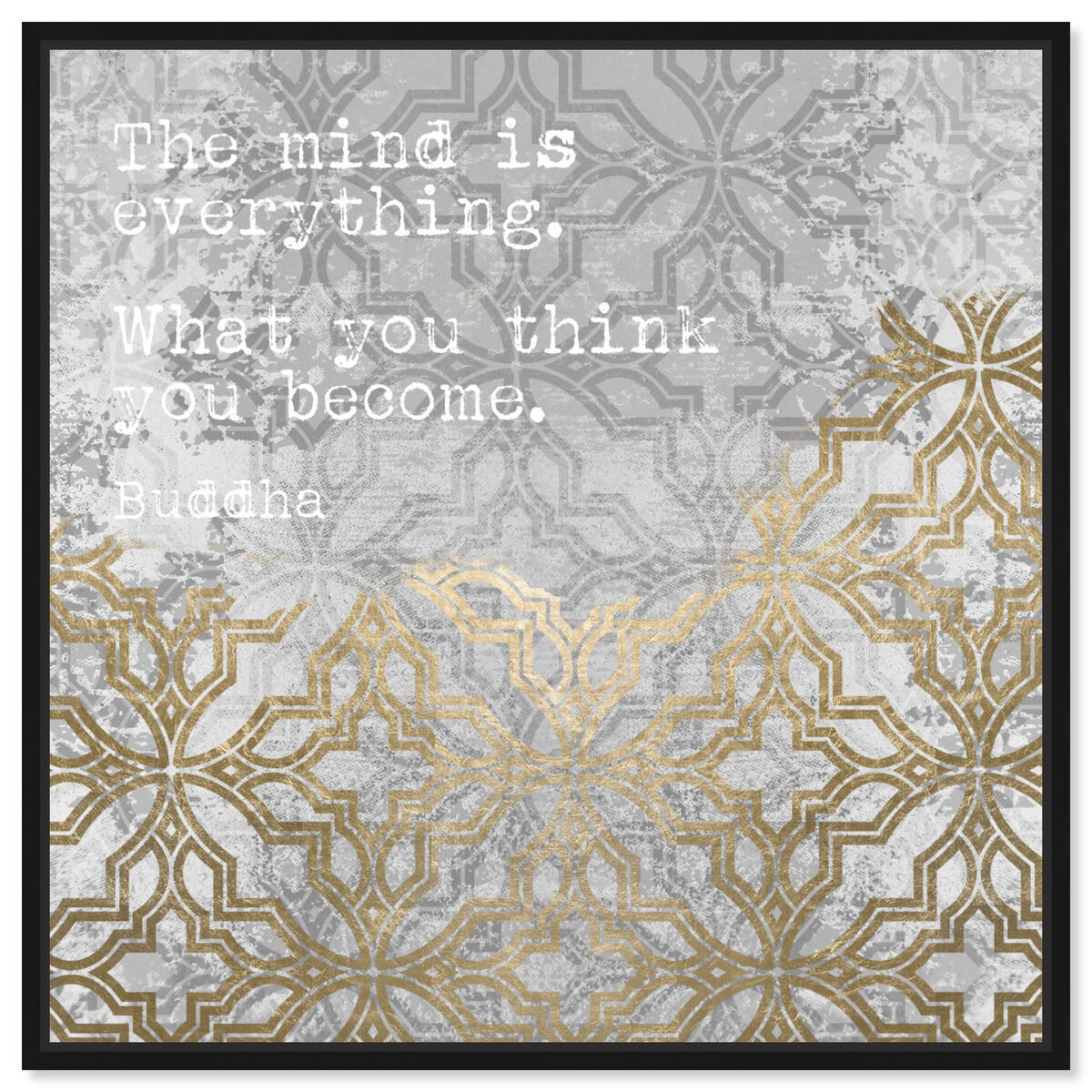 What You Think You Are | Typography and Quotes Wall Art by Oliver Gal