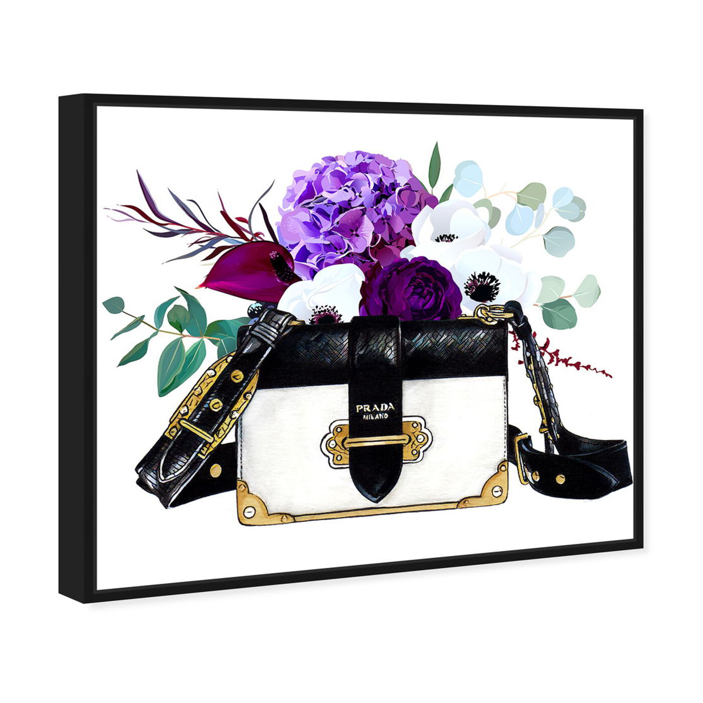 Doll Memories - Paris Flower Bag | Fashion and Glam Wall Art by Oliver Gal