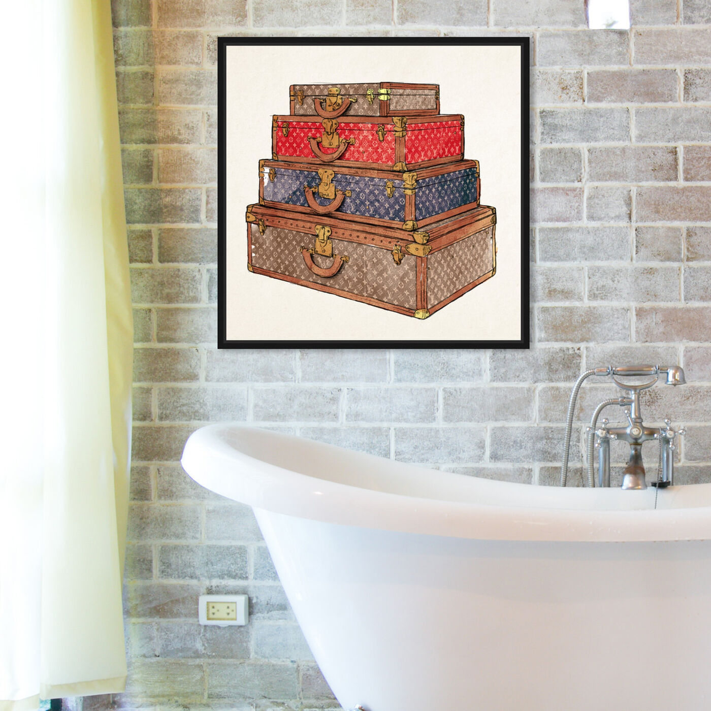 Oliver Gal The Royal Luggage Canvas Wall Art