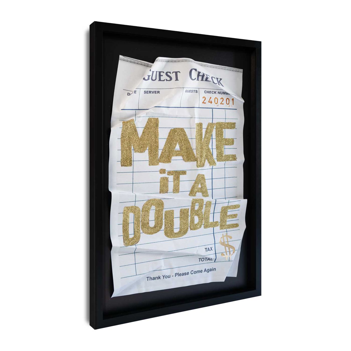 Angled view of Double - Limited Edition art.