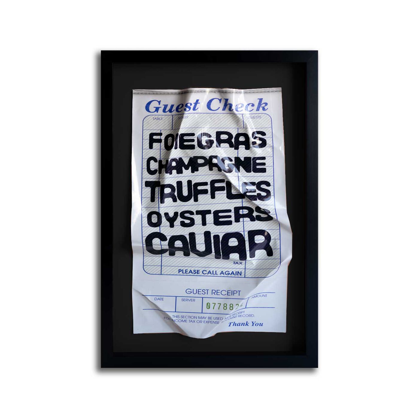 Front view of Truffles Noir - Limited Edition art.