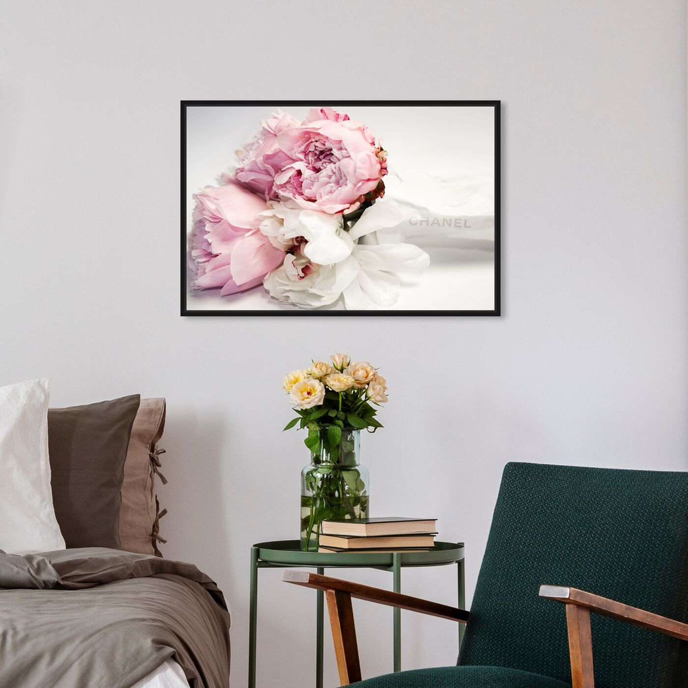 Peonies and Magnolia Love | Fashion and Glam Wall Art by Oliver Gal