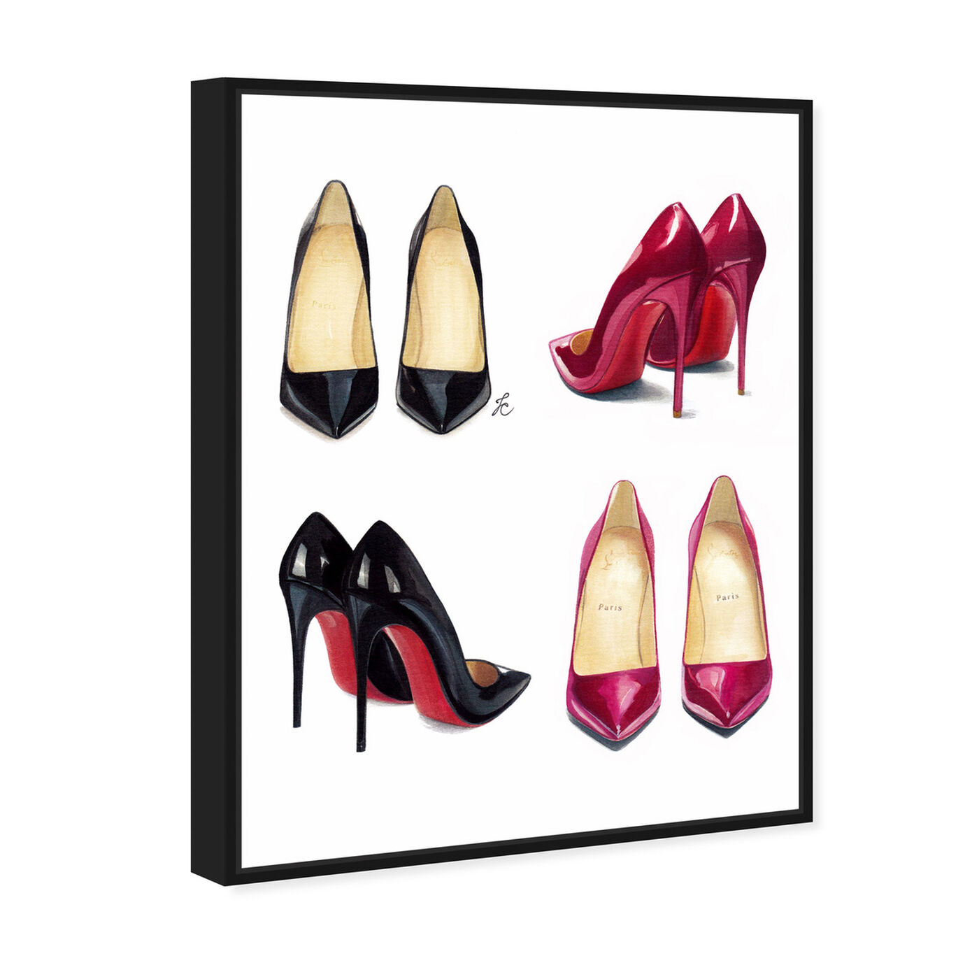 Doll Memories - My Shoe Armoire | Fashion and Glam Wall Art by Oliver Gal