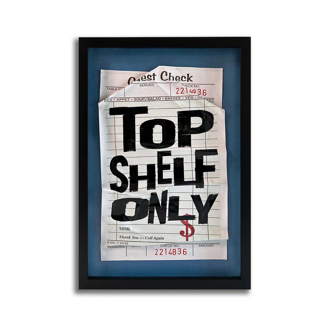 Front view of Top Shelf - Limited Edition art.