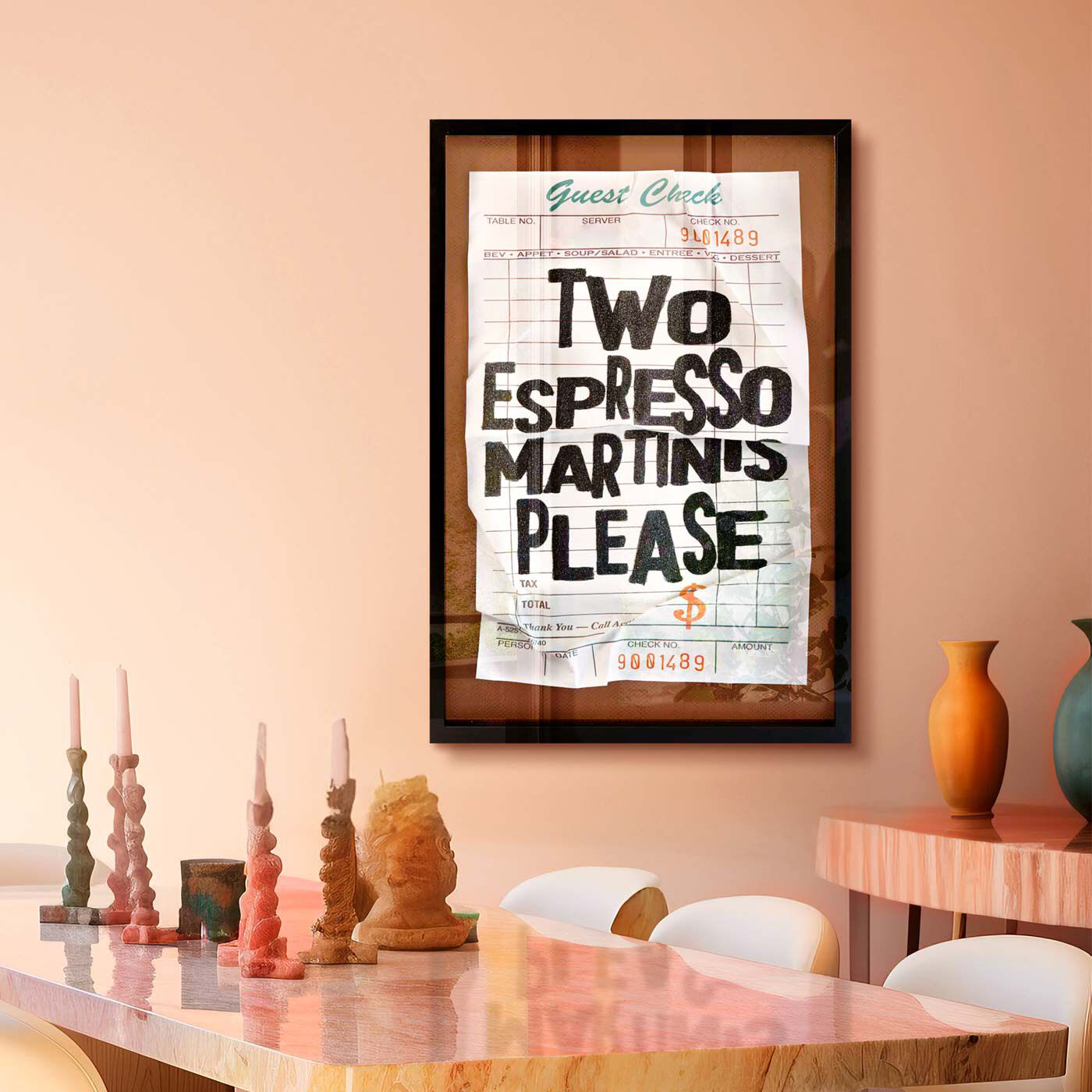 Corner view of Espresso Martini - Limited Edition art.