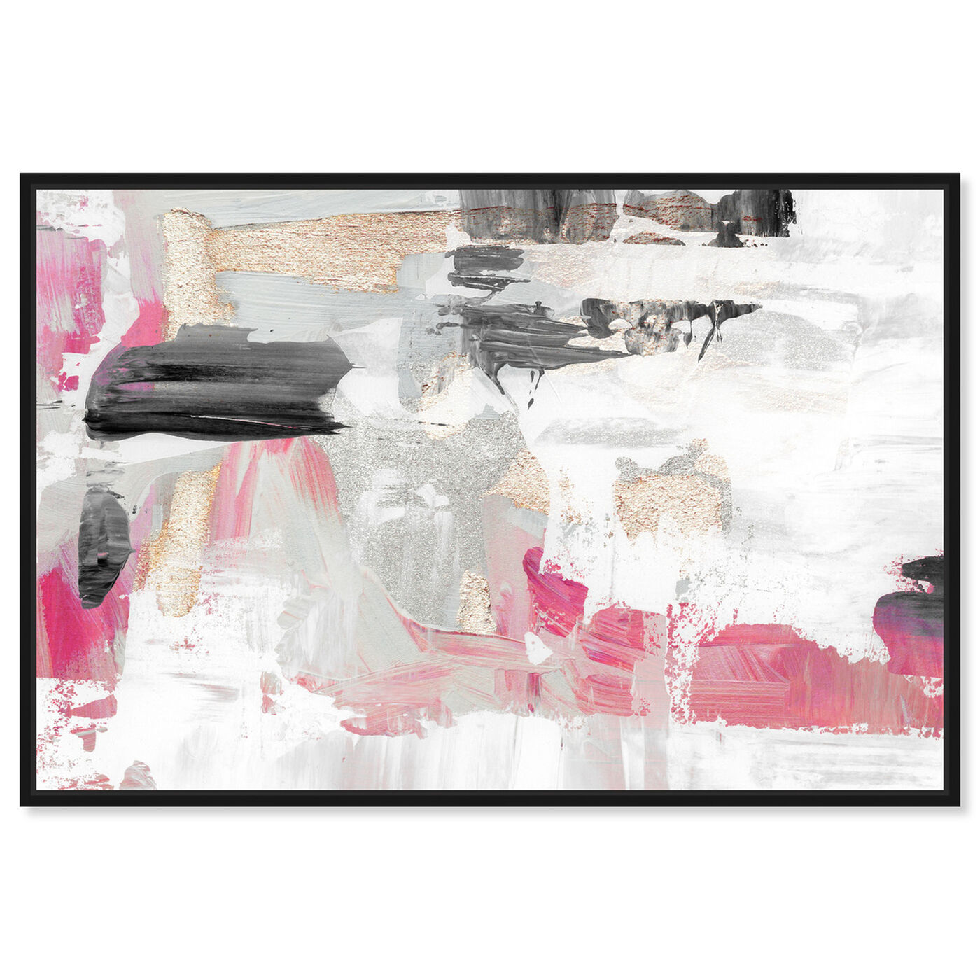 Neon Rose Dream | Abstract Wall Art by Oliver Gal