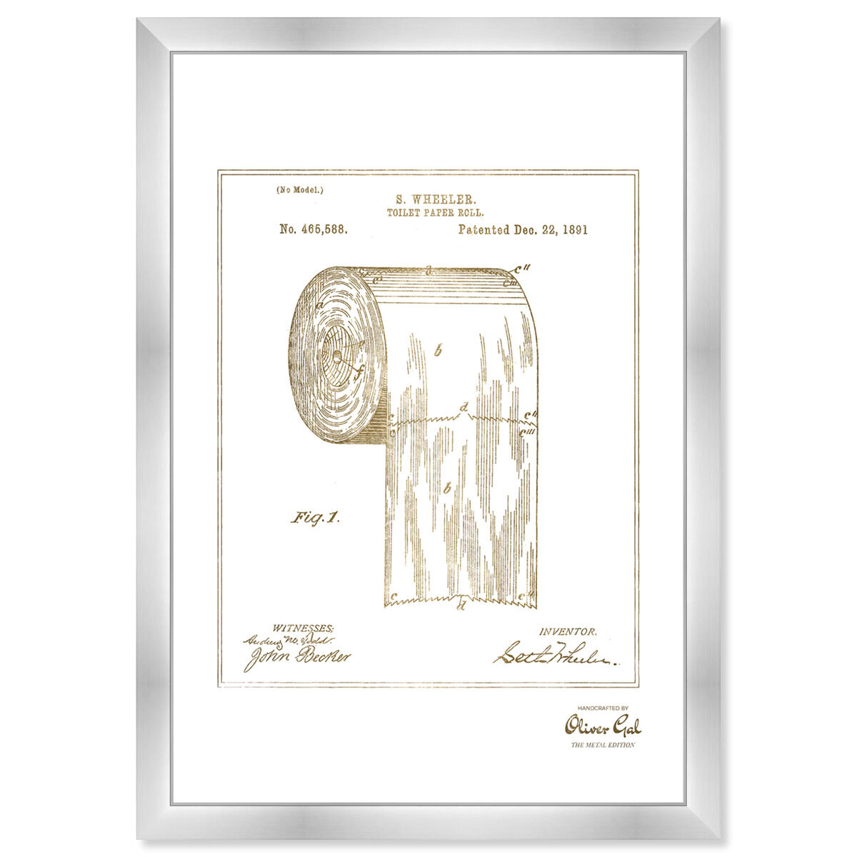 Toilet-paper roll 1891 I Gold