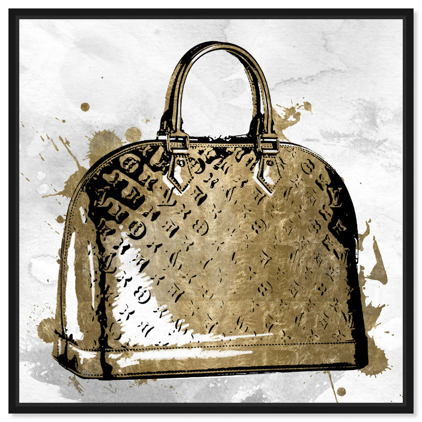 lv gold purse
