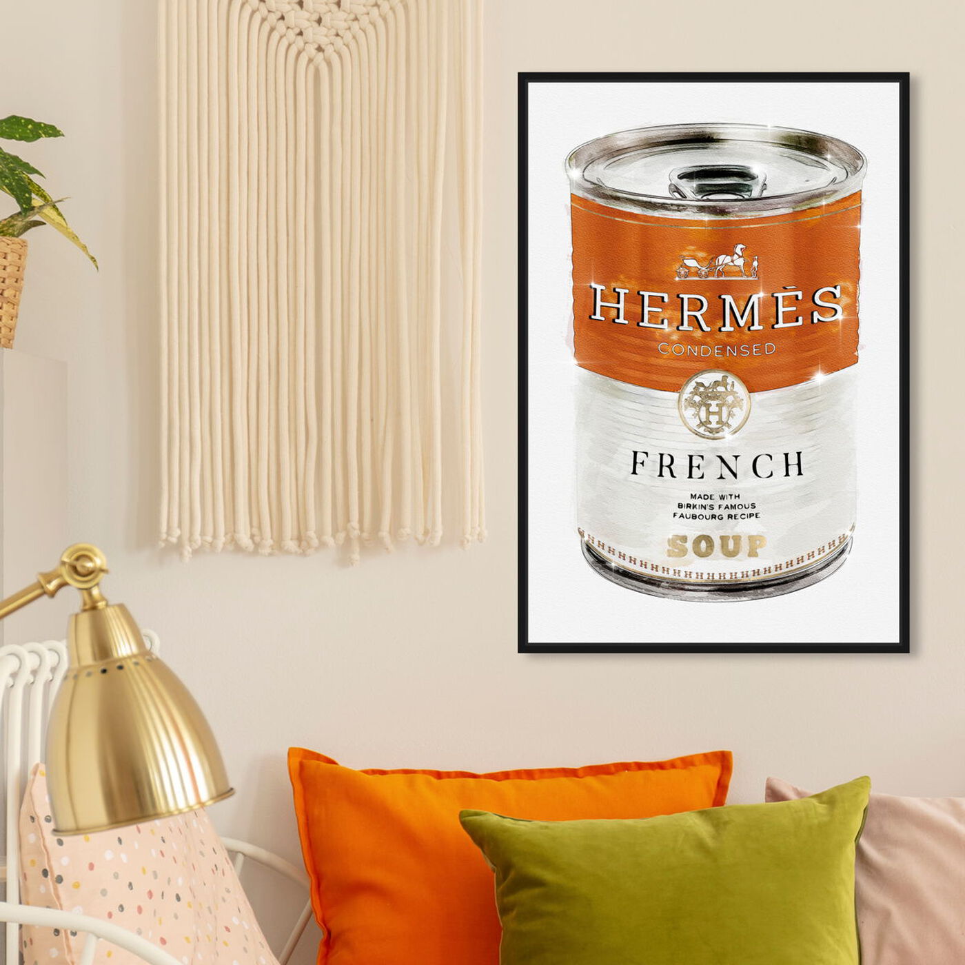 Monogram Soup Can Label XL  Fashion and Glam Wall Art by The Oliver Gal