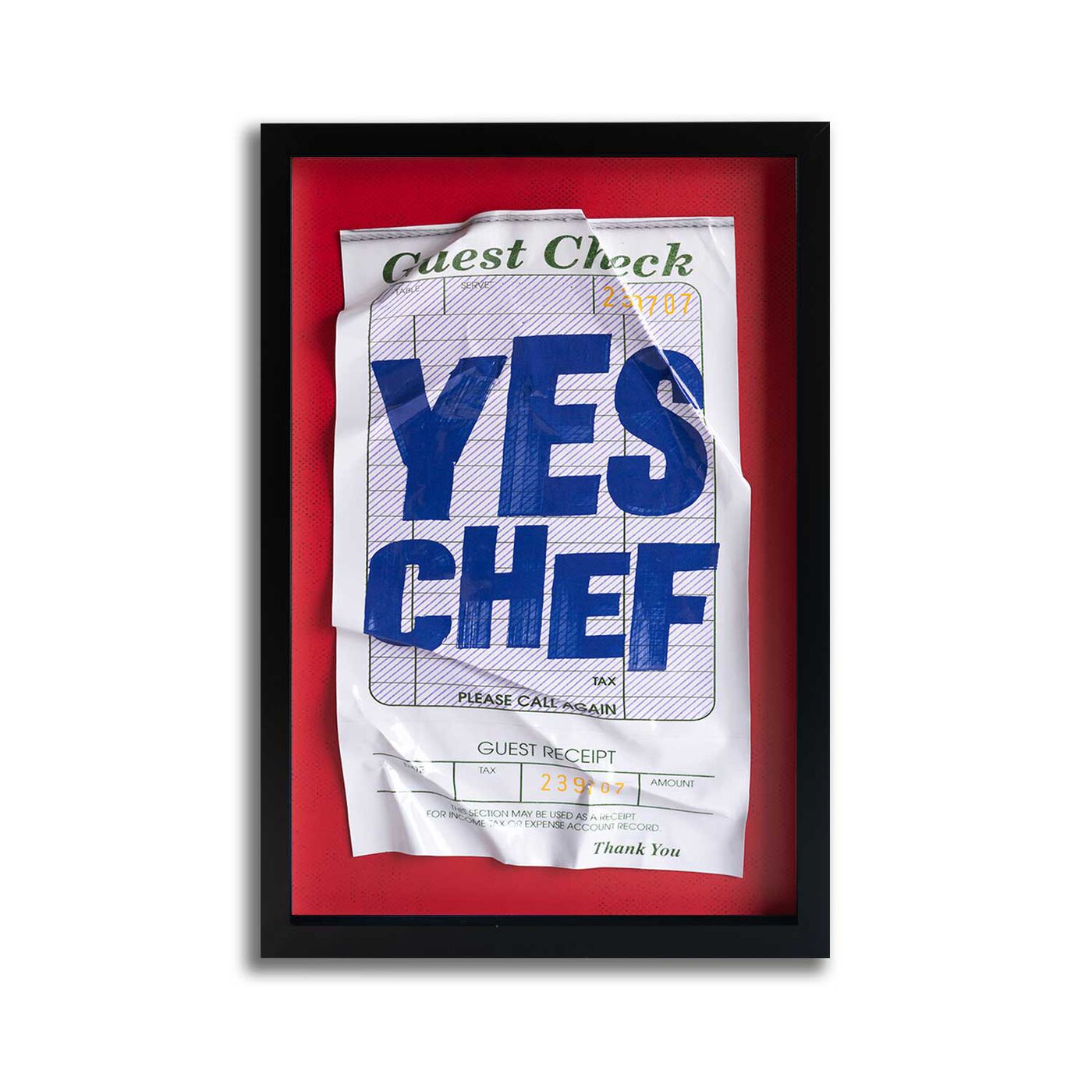 Front view of Yes Chef - Limited Edition art.