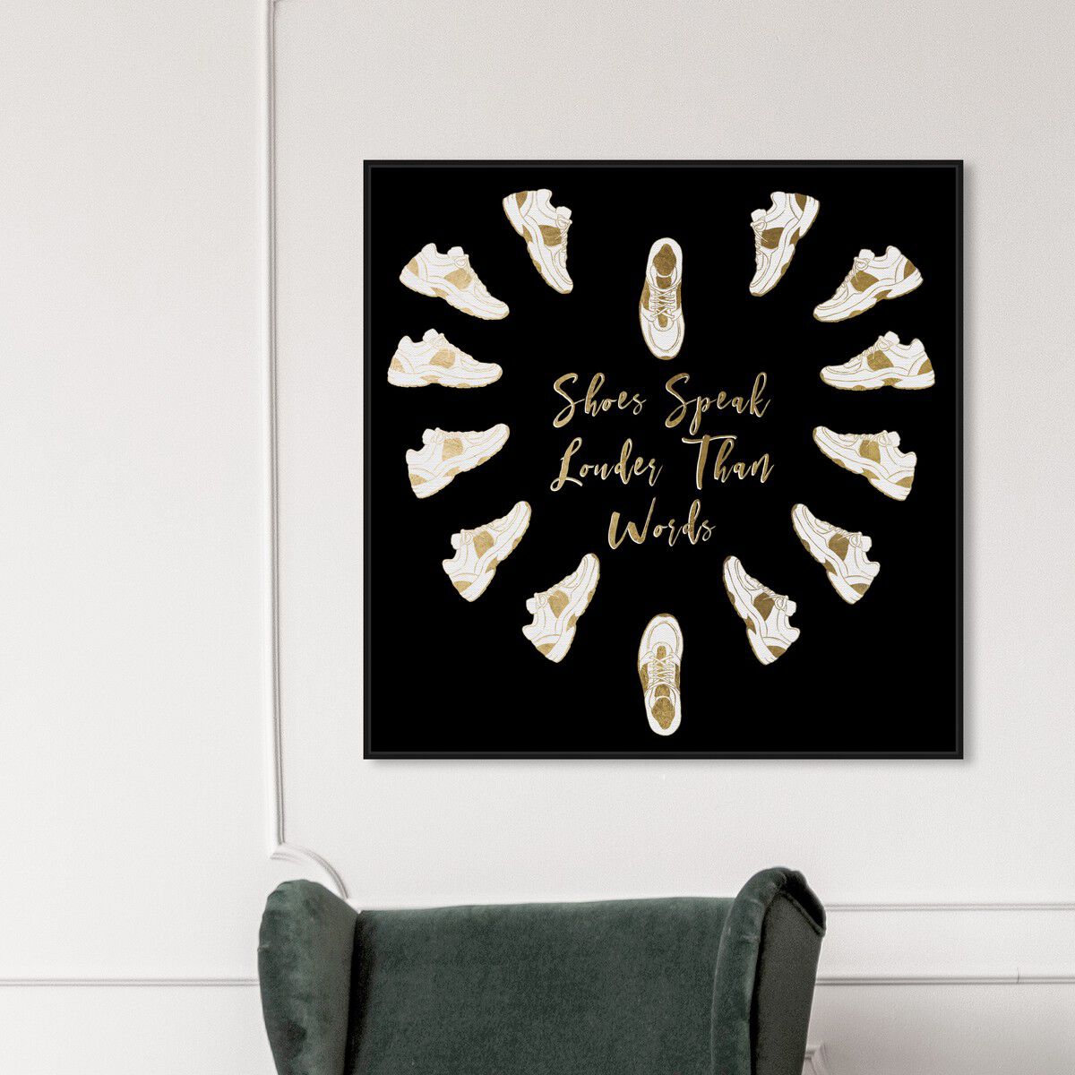 Heart of Sneakers | Typography and Quotes Wall Art by Oliver Gal