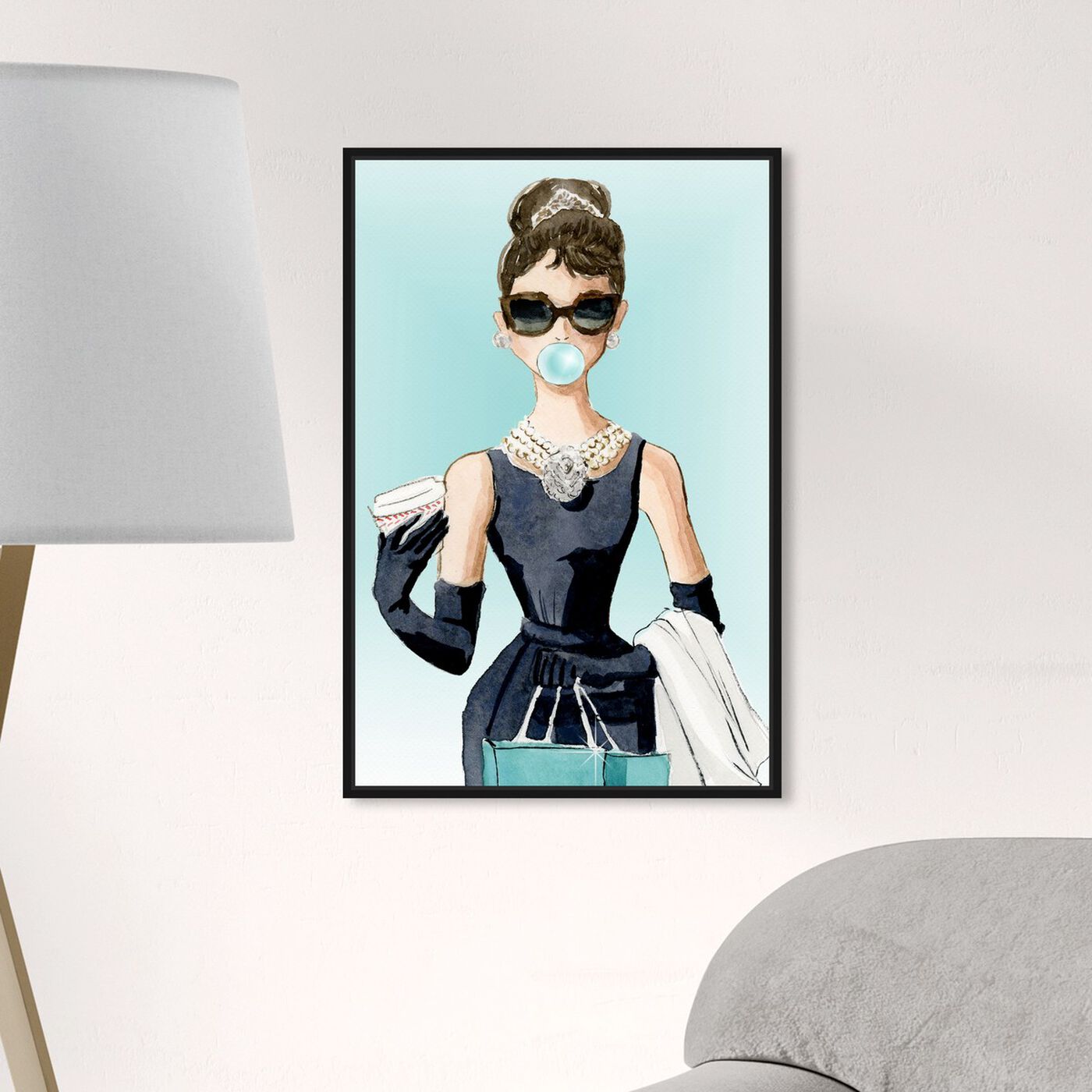Coco Blinded Love Blue: Diamond Dust™  Fashion and Glam Wall Art by The  Oliver Gal