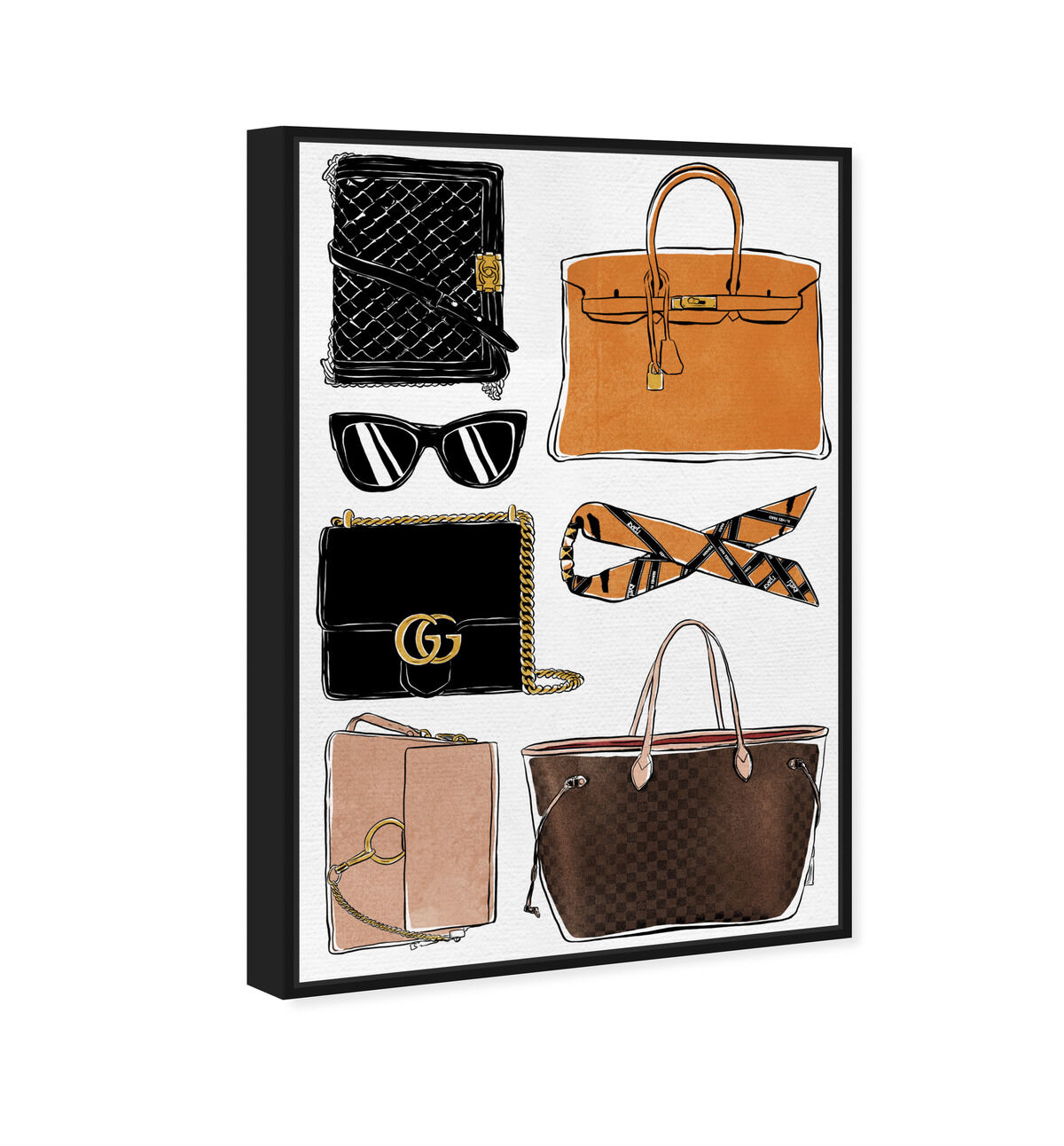 My Purse Collection | Fashion and Glam Wall Art by Oliver Gal