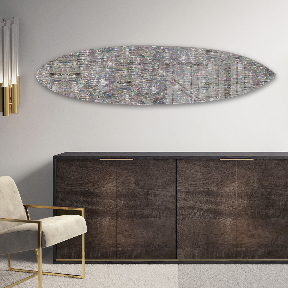 Fragile Glass Photo Surfboard | Wall Art by The Oliver Gal