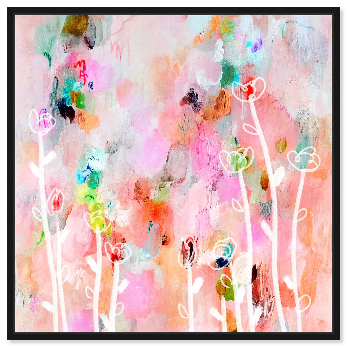 Aurora Flowers Abstract Wall Art by Oliver Gal