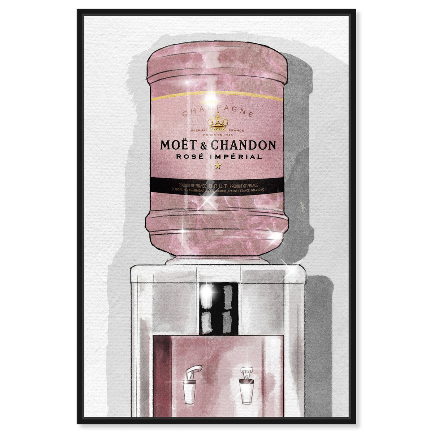 Moet & Chandon Rose Champagne Wall Art