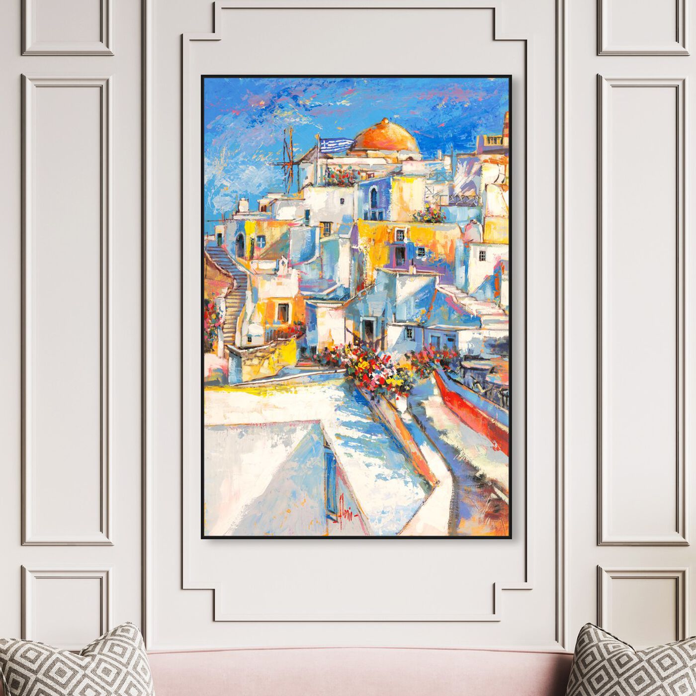 Hanging view of Sai - Oppidum Laetus 3LR2549 featuring cities and skylines and european cities art.