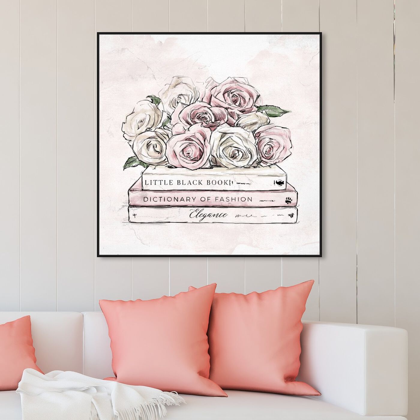 Roses and Books  Fashion and Glam Wall Art by Oliver Gal