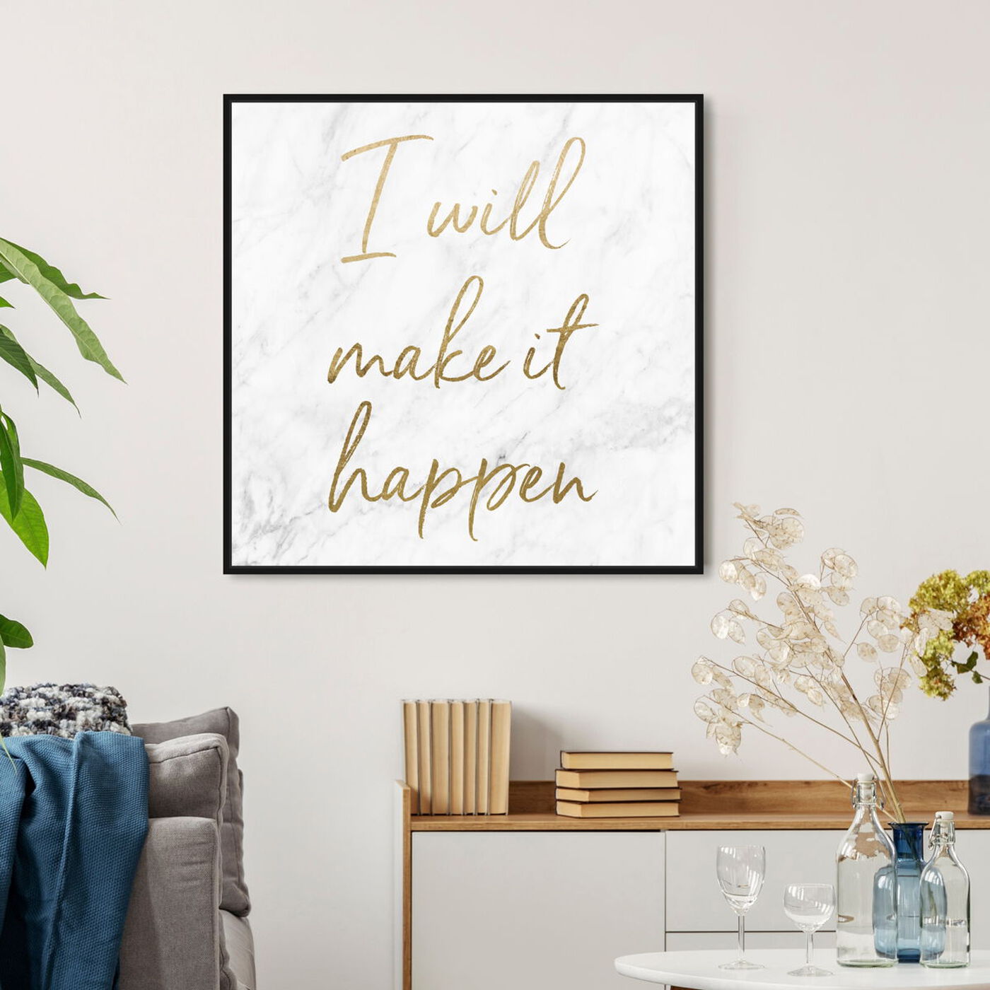 I Will Make It Happen Art Gal and Wall | by Quotes Typography Oliver
