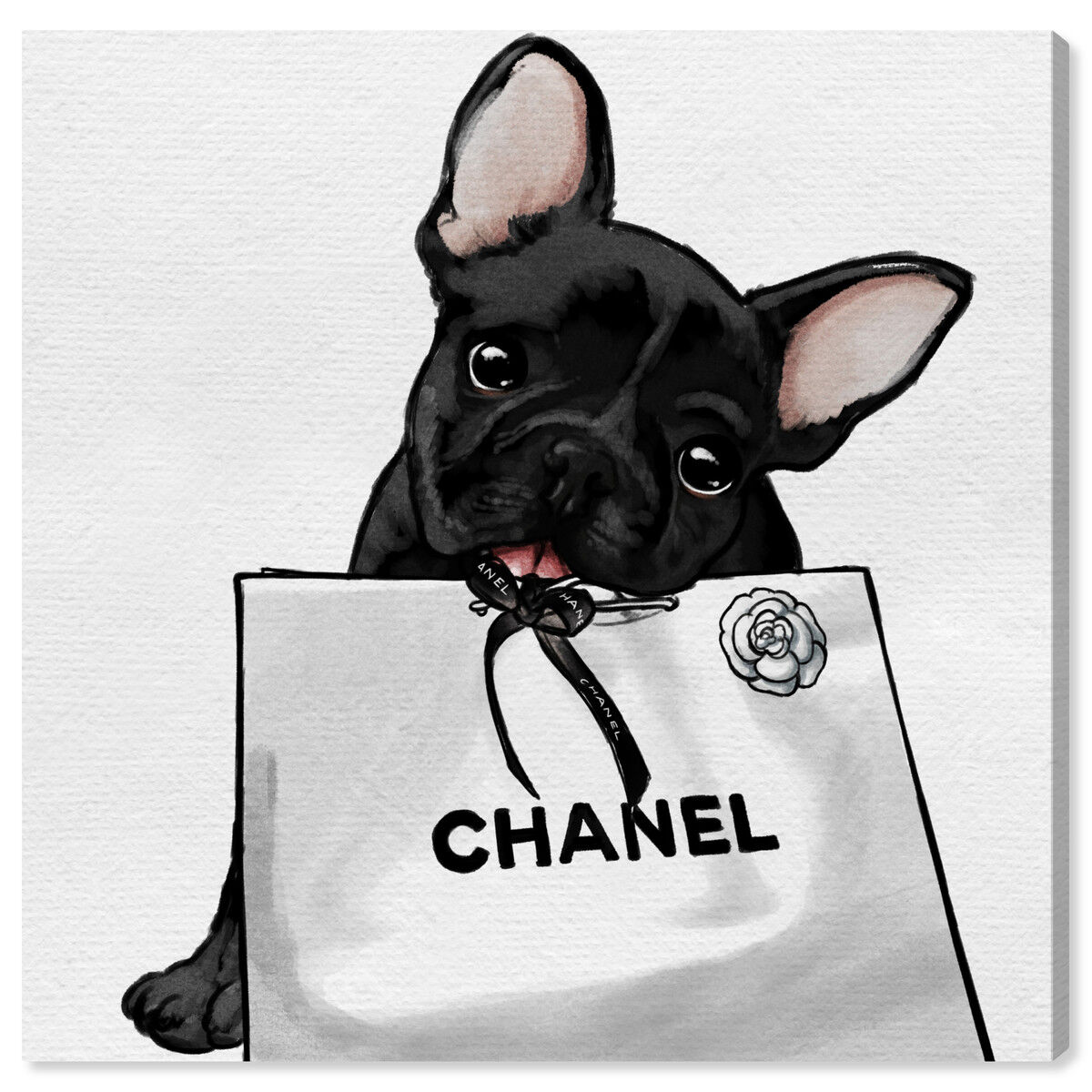 オリバーガル絵画 CHANEL フレンチブルドッグ