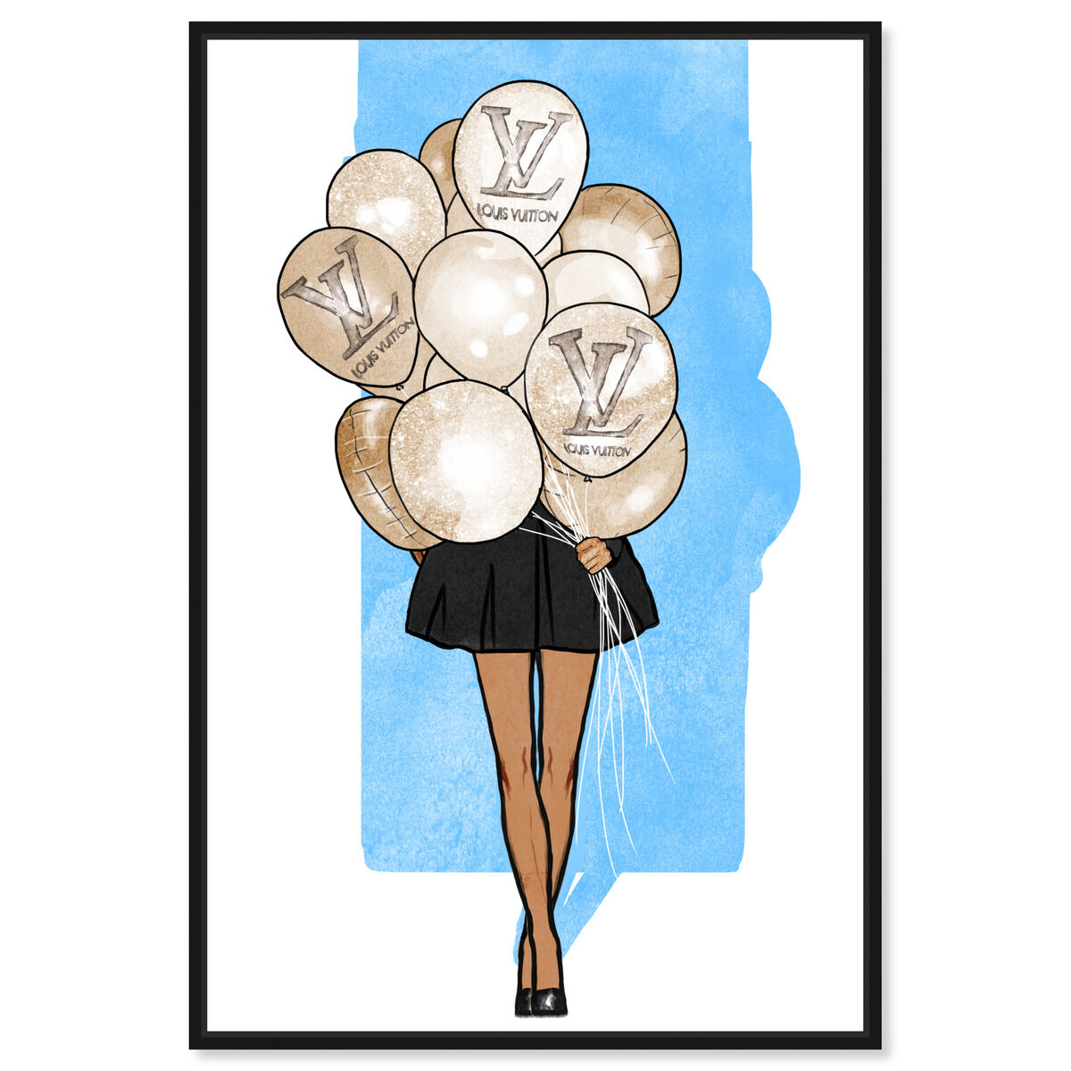 Wall Art Print | Girl with balloons | Abposters.com