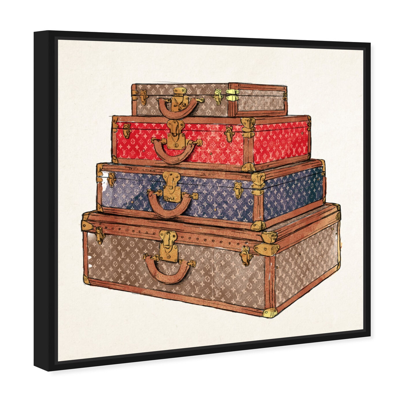 The Royal Luggage  Fashion and Glam Wall Art by Oliver Gal