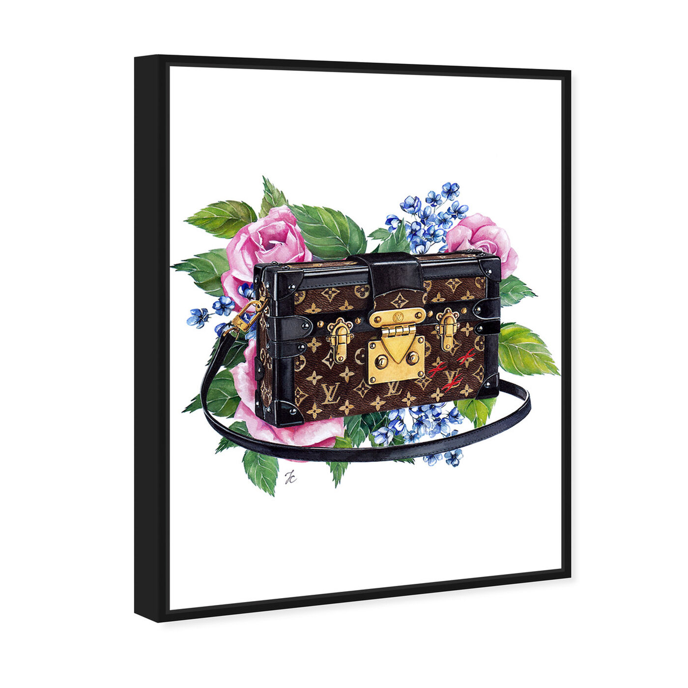 Doll Memories - Floral Trunk | Fashion and Glam Wall Art by Oliver Gal