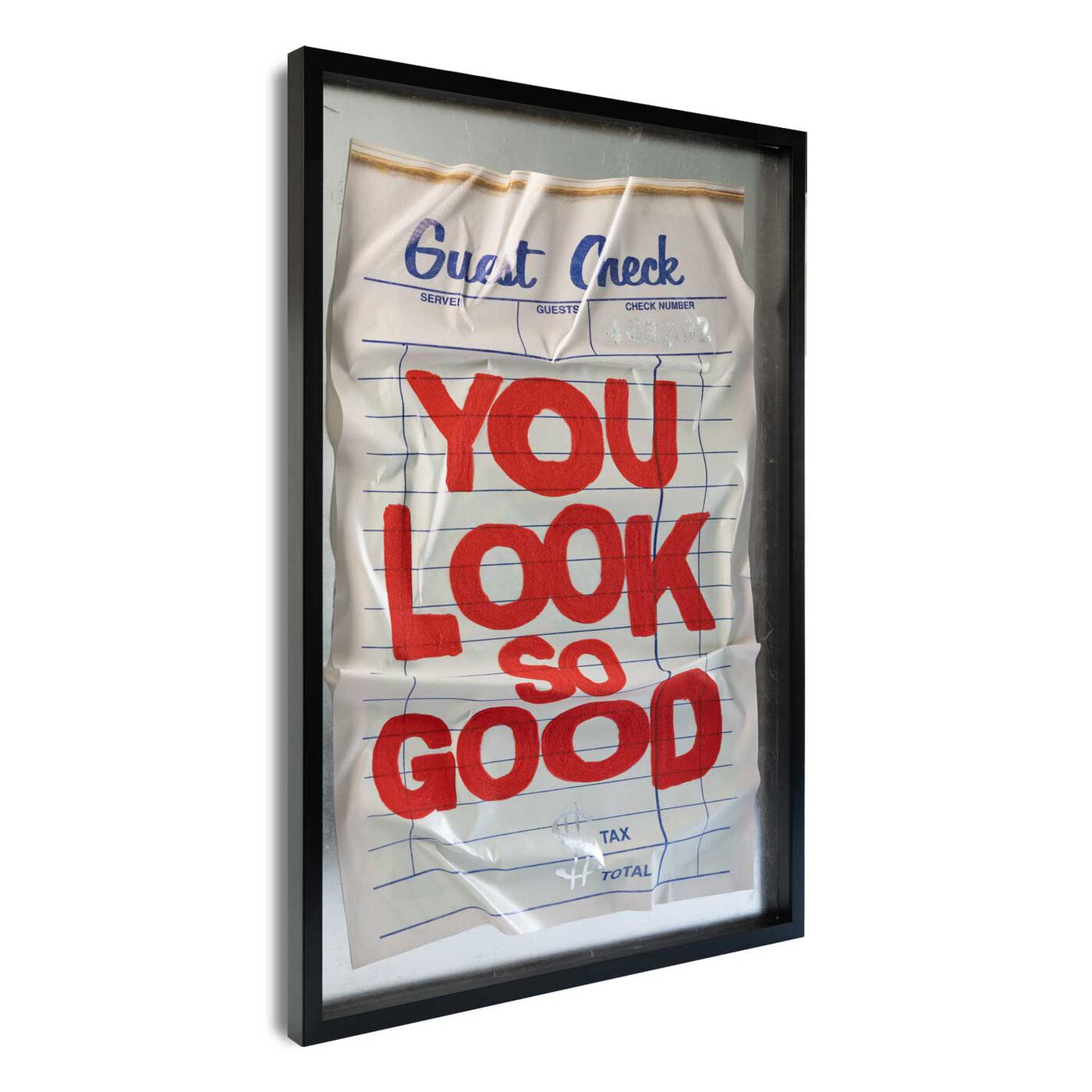 Angled view of Look Good - Limited Edition art.