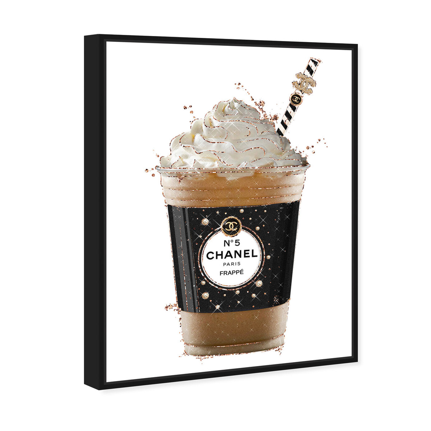 Pearly Coffee Drink | Fashion Wall Art | Oliver Gal