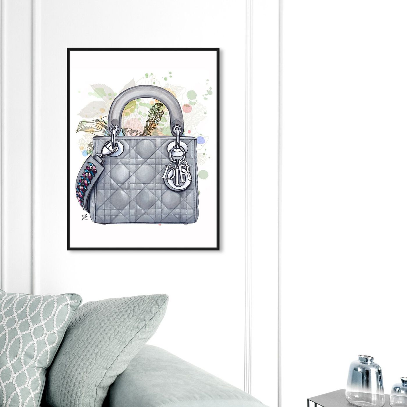 Doll Memories - Grey Shade | Fashion and Glam Wall Art by Oliver Gal