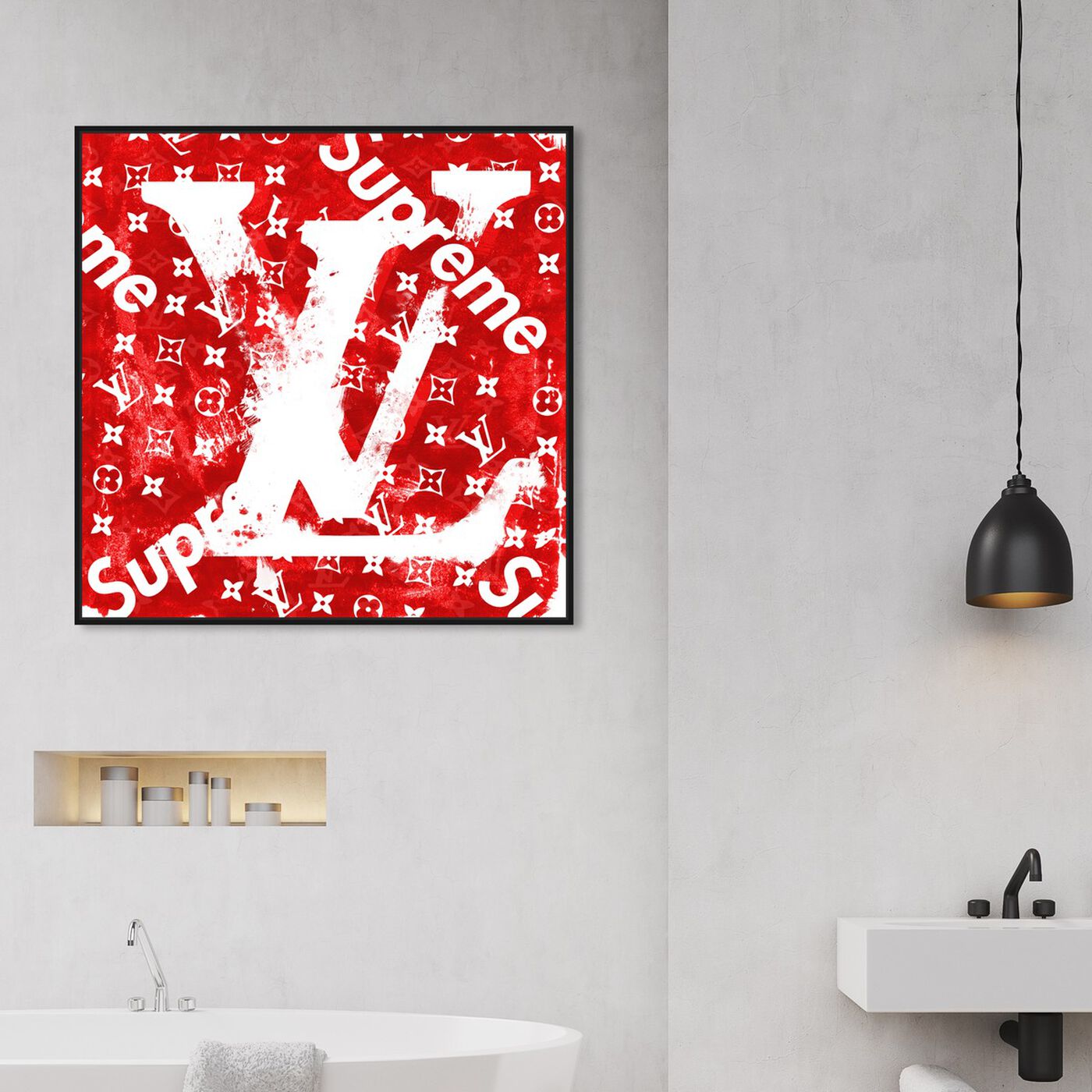 Buy Supreme LV Logo Art Print - Wall Art - Chic Home Decor for