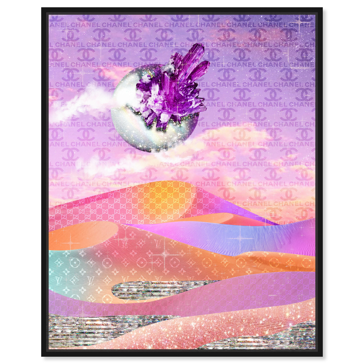 Oliver Gal Emballeur Violet Canvas Wall Art - #23H08