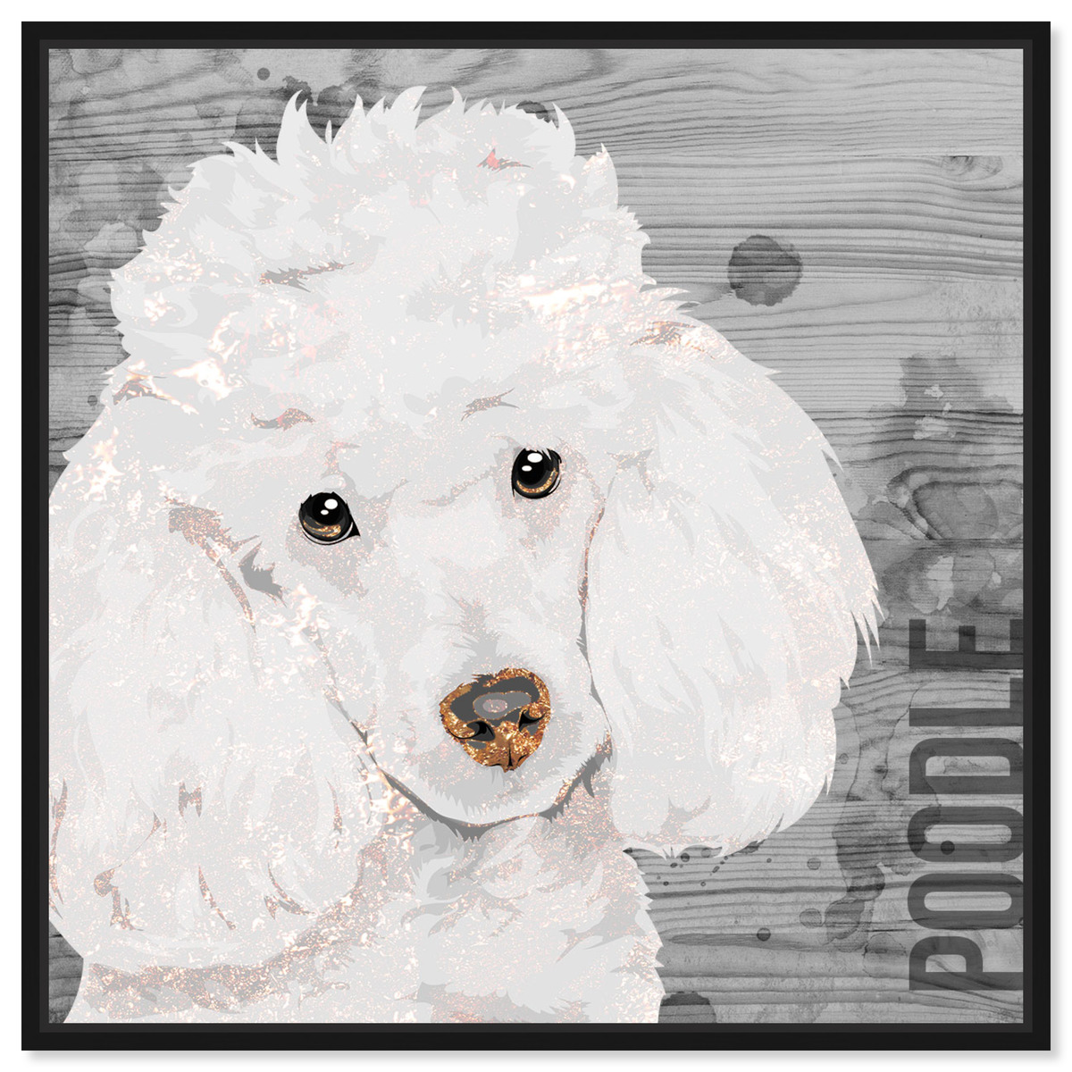 Oliver Gal Sleeping Poodle On Canvas Print & Reviews